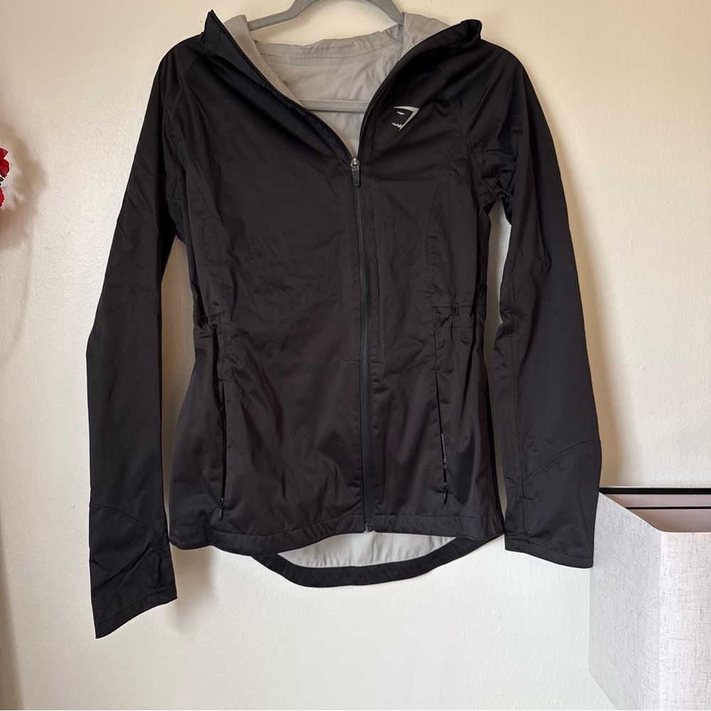 Gymshark Black Women's Hooded running Jacket